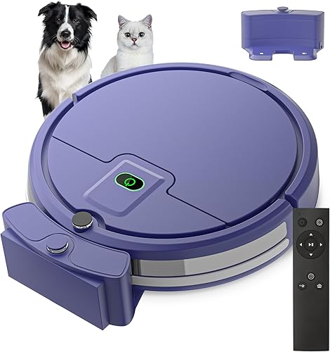 Robot Vacuum Cleaner, Robot Vacuum,Tangle-Free 2900Pa Suction Slim, Automatic Self-Charging Robotic Vacuum Cleaner, Ideal for Pet Hair,Hard Floor and Low Pile Carpet - Poueer