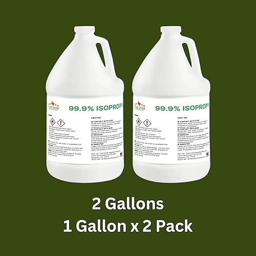 99.9% Pure Isopropyl Alcohol, 99.9 Percent IPA 1 Gallon, USP Grade, Made in The USA (1 Gallon,128 fl oz) - Poueer