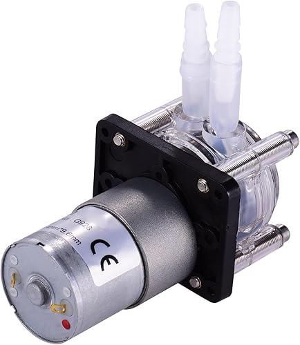 Peristaltic Pump 500ml per Min Metering Pump Vacuum Pump with Adjustable Flowing Direction Function for Lab Experiment (Black) - Poueer