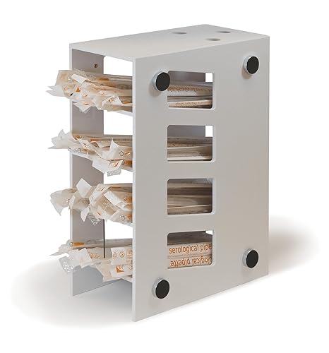 Tilted and Magnetic Mount Pipette Rack - ABS 1 ea - Poueer