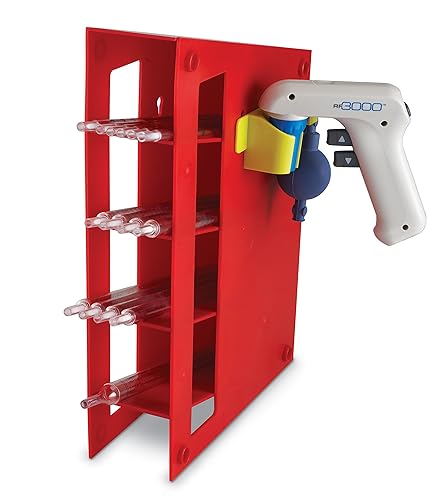 Heathrow Scientific HS20613 Red ABS Plastic Pipet Rack - Poueer