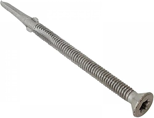 TechFast Light Duty Timber to Steel Roofing Screws | 5.5 x 100mm | Elementech | Box 100 - Poueer