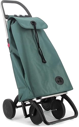 Rolser I-Max MF 4 Wheel Foldable Shopping Trolley - Orange - Poueer