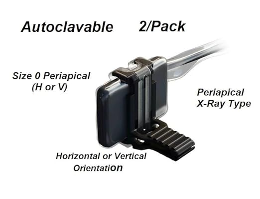 2/Pk Dental Universal Sensor XCP Positioning System Periapical Biteblock Refill Size 0 (H or V) Black, Autoclavable - Poueer