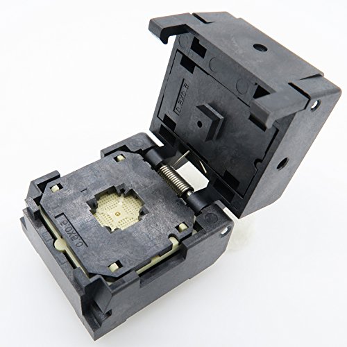 QFN40(5x5)-0.4 Burn in Socket QFN40 MLF40 WLCSP40 Package Testing Adapter, 0.4mm Pitch IC Size 5x5mm NP506-040-007-SC-G QFN IC MCU Programming Socket Burn-in(Clamshell, 0.4mm) - Poueer