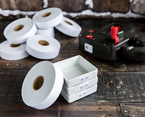 Perco Monarch 1131 Pricing Gun with Labels Starter Kit: Includes Price Gun, 10,000 White Pricing Labels and Preloaded Inker - Poueer