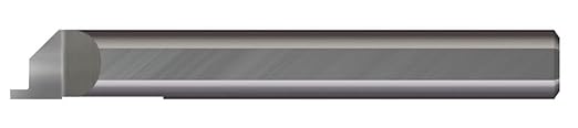 Micro 100 FG-3140 Grooving Tool - Face Grooving, 1/8' Width, .200' Proj, 1/2' Min Bore Dia, 1-1/4' Max Bore Depth, 1/4' Offset, 1/2' Shank Dia, 3' OAL, Uncoated - Poueer