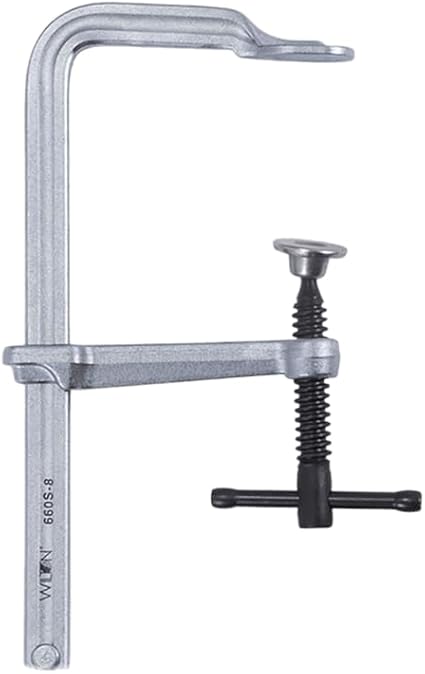 Wilton Light-Duty F-Clamp, 8' Opening, 4-3/4' Throat, 1200 Lbs. Clamping Force (Model 1200S-8) (Pack of 2) - Poueer