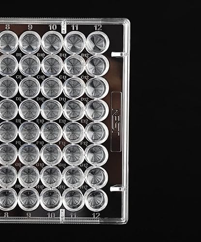 Nest Scientific 701201 TC-Treated Cell Culture Plate, V-Bottom, Sterile, 96 Well, Polystyrene, Clear (Pack of 100) - Poueer