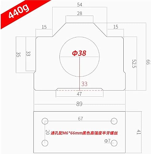 Spindle clamp 38mm, 40mm aluminum spindle mounts, 42mm fixture chuck, 44mm bracket Clamp, 46mm holders Clamps, hold seat(44mm) - Poueer