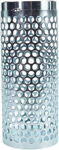 Steel 3' NPSH Thin Barrel Suction Strainer - Poueer