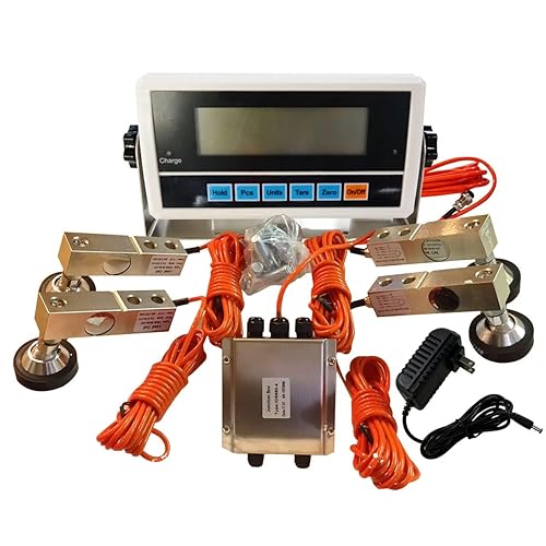 Livestock Scale High Precision Indicator, Floor Scale Kit with NTEP Indicator Suitable for Electronic Platform Scale for Cattle Pigs Sheep - Poueer