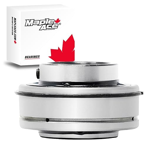 MAPLE ACE SER212-39, ER39 Insert Bearing 2-7/16' Bore, Cylindrical OD with Snap Ring and Set Screws - Poueer