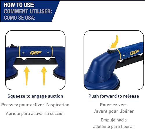 QEP ProMAXGrip Double Suction Cup - 175 lbs. Lifting Capacity - Poueer