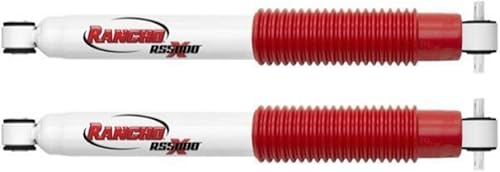 RS5000X Series Set of Front & Rear Shocks fits 1997 2006 Wrangler TJ with 2.5' Lift - Accommodates Larger Wheels - Includes TrendsAuto Decal - Poueer