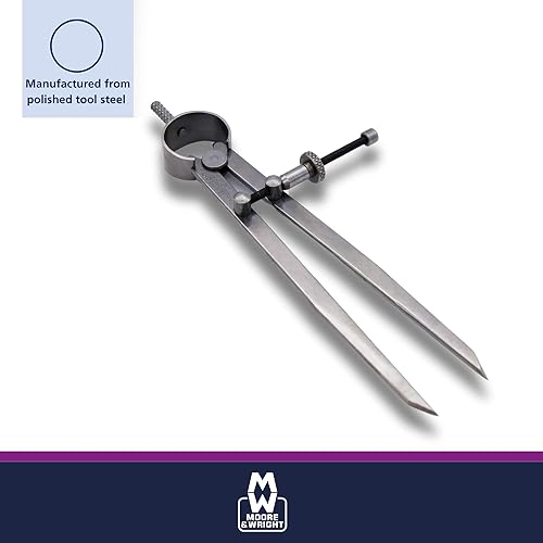 Moore & Wright MAW506R Spring Dividers - Poueer