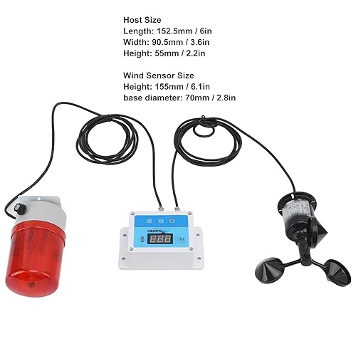 Tower Crane Anemometer Wind Speed Measurement Instrument 240V Gauges Suitable for Crane - Poueer