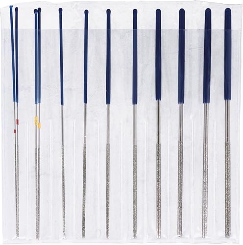 Laser 8645 Micro Round Diamond Coated File Set 12pc - Poueer