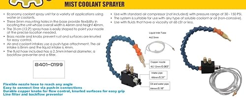 HHIP 8401-0199 CNC Mist Coolant Sprayer - Poueer