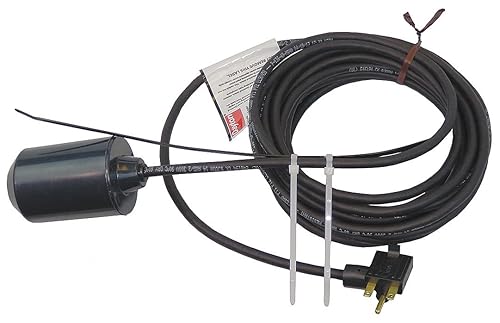 Dayton 6PNV0 Float Switch, Mechanical, 230 VAC, 20 Ft - Poueer