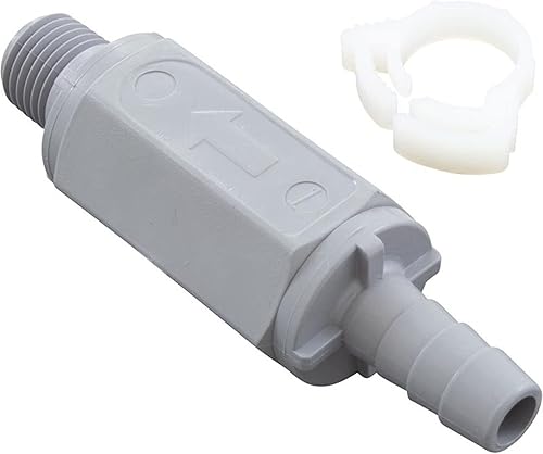 Rolachem RC521170 Check Valve, PVC, 3/8' barb x 1/4' NPT - Poueer