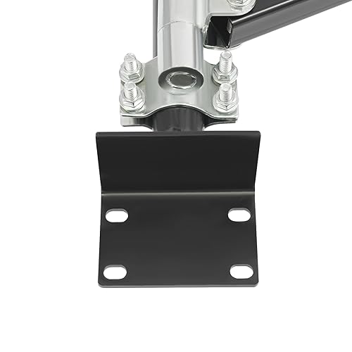 Wall Mount Jib Crane, 440lbs Capacity Wall Mount Hoist Bracket, 180° Swing Alloy Steel Heavy Duty Crane Support Arm Swing Arm Crane Bracket (Red) - Poueer