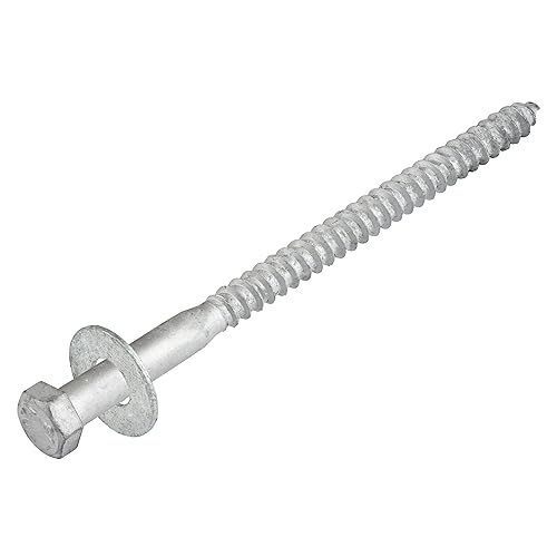 3/8 x 4 (50 Pack) Lag Screw Kit, 50 Screws and 50 washers, Hot Dip Galvanized, Meets ASME B18.2.1 Industrial/Commercial Grade by Makers Bolt - Poueer
