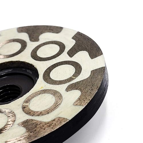 4' Diamond Cup Wheel Resin Diamond Grinding Cup Wheel Fine Grit with Thread 5/8“-11 for Grinding Stone Concrete and Tiles - Poueer