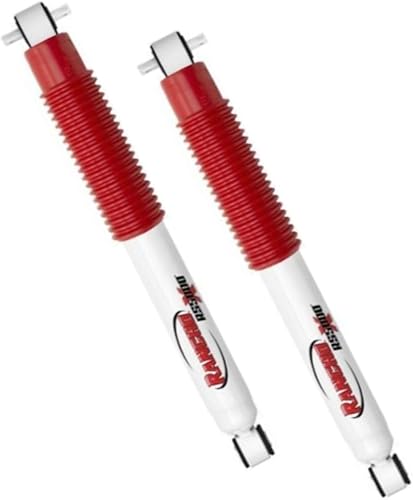 RS5000X Series Set of Front & Rear Shocks fits 1997 2006 Wrangler TJ with 2.5' Lift - Accommodates Larger Wheels - Includes TrendsAuto Decal - Poueer