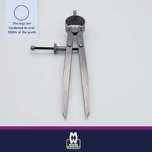 Moore & Wright MAW506R Spring Dividers - Poueer