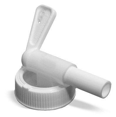 White Plastic Faucet with Quick Serve Top (12 Faucets) - Poueer