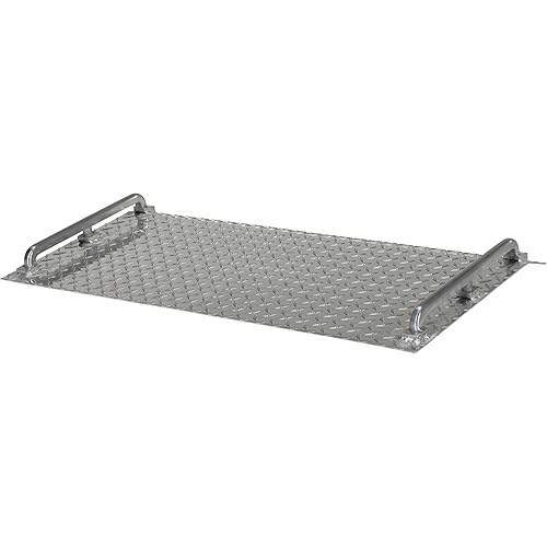 Vestil AMD-3618 Mini Dock Plate, Aluminum, 700-lb. Capacity, 18' Length x 36' Width x 1/8' Thick - Poueer