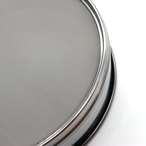 LABALPHA 300 Mesh Lab Sieves, #300 Mesh Test Sieve, 8'' Diameter, 304 Stainless Steel Wire Cloth (0.054mm) - Poueer