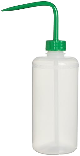 SP Bel-Art Narrow-Mouth 500ml (16oz) Polyethylene Wash Bottles; Yellow Polypropylene Cap, 28mm Closure (Pack of 6) (F11614-0500) - Poueer
