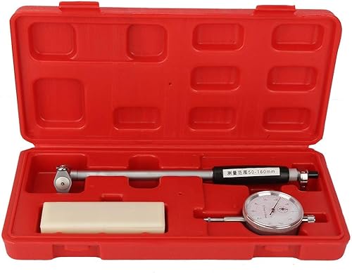 Hilitand Dial Bore Gauge Set Range 50-160mm 1.96-6.3 Inch Diameter Indicator Measuring Engine Cylinder Tool Kit with Case - Poueer