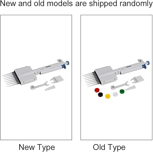8‑Channel Pipette 50‑300μl Pipettor Multichannel Pipette Vraiable Volume Mechanical Pipette Manual Adjustable Pipet Laboratory Tool - Poueer