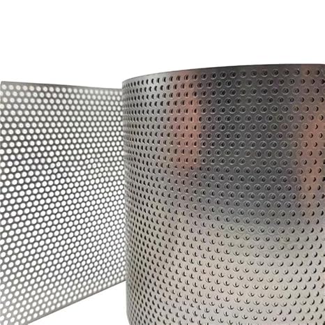 High Purity Titanium Perforated Wire mesh, Aperture 3mm Hole spacing 2mm Thickness 1mm 100×200mm, Suitable for Chemical Industry, Batteries, Precision Stamping Titanium Plate, etc. - Poueer