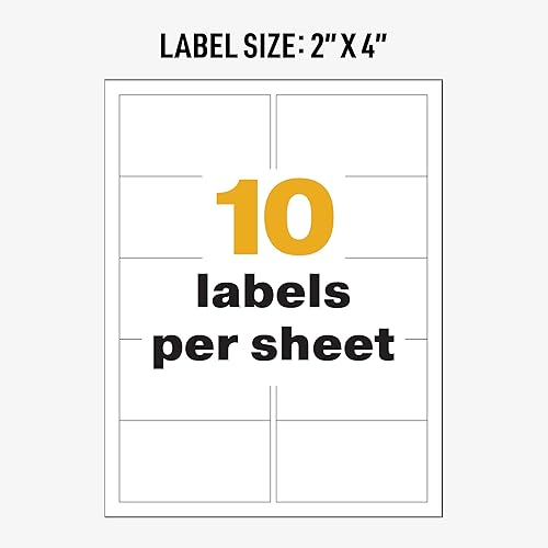 Avery UltraDuty GHS Chemical Labels for Laser Printers, Waterproof, UV Resistant, 2 x 4, 500 Pack (60505) - Poueer