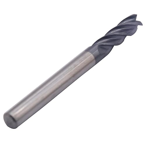 BestParts High Performance 5pcs 7/16' Solid Carbide Square End Mills, AlTiN Coated, 4 Flute, 30 Degree Helix, 7/16' Cutting Diameter, 7/16' Shank Diameter, 1' Length of Cut, 2-3/4' Overall Length - Poueer