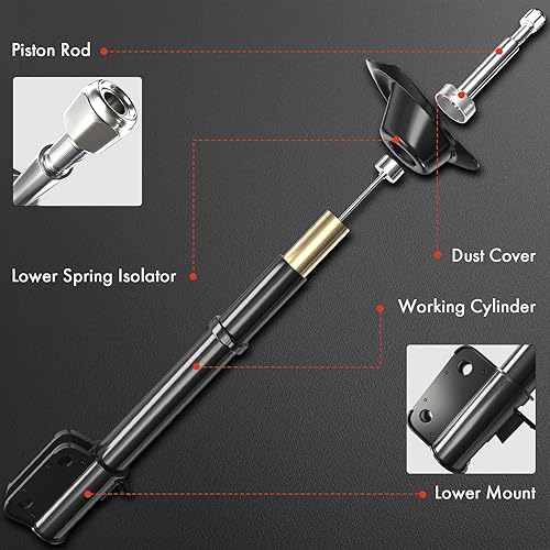 A-Premium Rear Struts Assembly Compatible with Mini Cooper Countryman 2011-2016, Cooper Paceman 2013-2016, Driver and Passenger Side 2-PC Set - Poueer