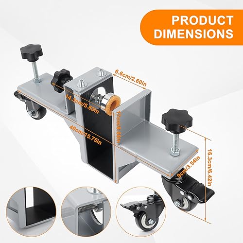 2PCS Door Installation Tool Kit,Heavy Duty Door Lifter Dolly for 1-3/8' to 2-1/2' Pre-Hung, Slab, Front Doors,Steel Door Dolly Installation Tools for Commercial & Residential Use - Poueer