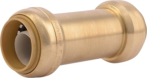 SharkBite 1 Inch Check Valve, Push to Connect Brass Plumbing Fitting, PEX Pipe, Copper, CPVC, PE-RT, HDPE, U2020-0000LFA - Poueer