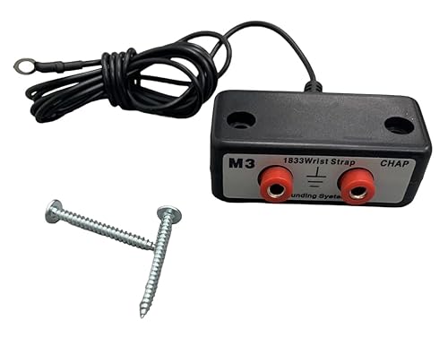 ESD Dissipative Mat Kit - Foam Mat - Three Layer Vinyl [with a Wrist Strap, Grounding Cable, and Dual Bench] (2ft x 2ft, Blue) - Poueer