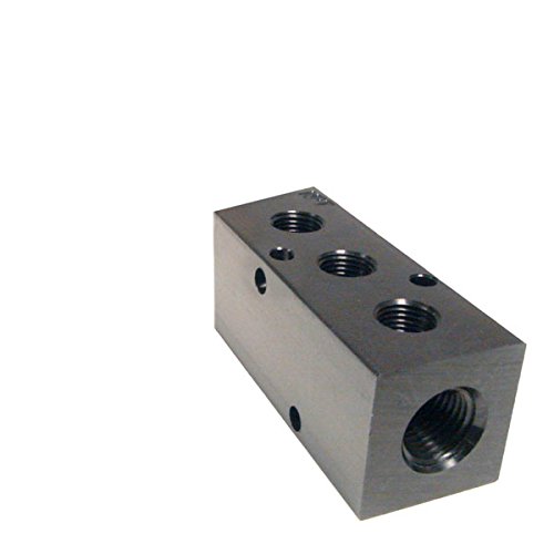 M35-250-3, Inline Manifold, 3-Station, 3/4 NPT Input, 1/4 NPT Output - Poueer