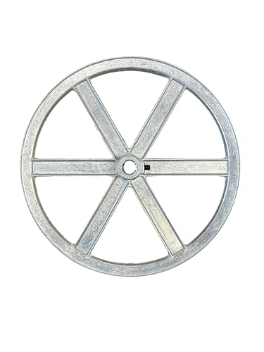 Chicago Die Cast 1100A6 Single V-Groove Pulley 11' X 5/8' Bore and Keyway - Poueer