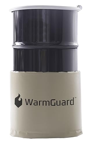 WG15 Insulated Drum Band Heater - Barrel Heater, Fixed Internal Thermostat Max Temp 145 F,Tan - Poueer