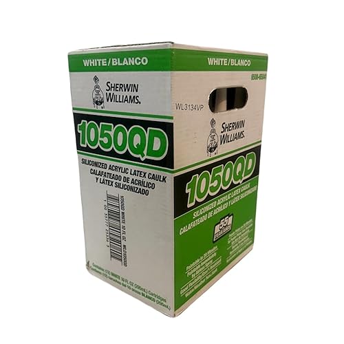 Sherwin Williams 1050QD Quick Dry Siliconized Acrylic Latex Caulk 12-Pack - Poueer