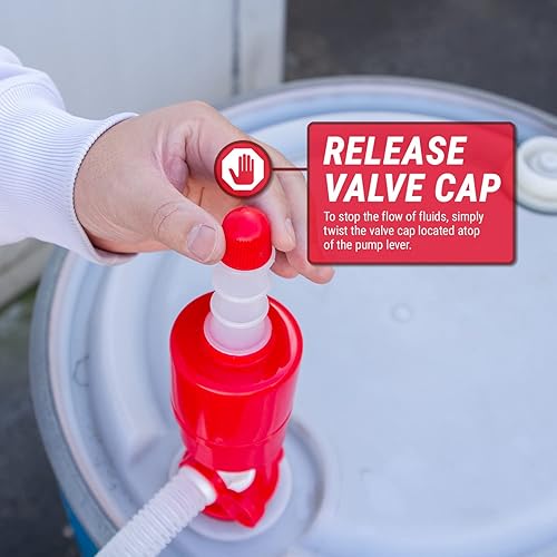 TERA PUMP New Lightweight Water Pump (BPA-Free) Easy to Carry & Food Grade, Fast Siphon, Emergency, Survival Disaster, Hand Transfer for Drinking Water, Fuel etc. - Poueer