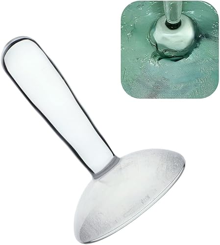 Paint Making Pestle Pigment Grinder For Grinding: Glass Muller Flat Bottom Clear - Poueer