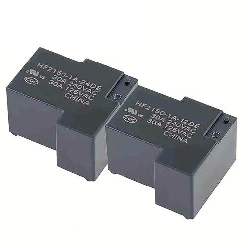 5Pcs Relay HF HF2150-1A-12DE 12VDC HF2150-1A-24DE 24VDC 4PINS 30A Power Relay (Size : HF2150-1A-12DE 12VDC) - Poueer